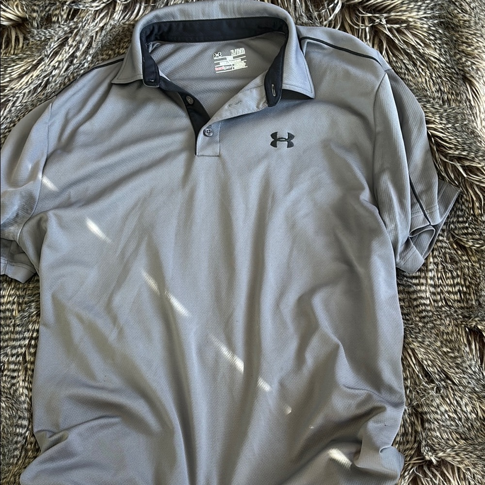 Under Armour Men's Gray Polo Shirt